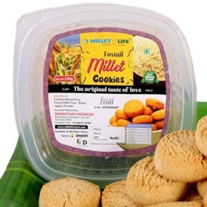 Millet Life Foxtail Millet Cookies 300g (2 * 150g) Pack of 2 Tasty and Nutritious Millet Cookies