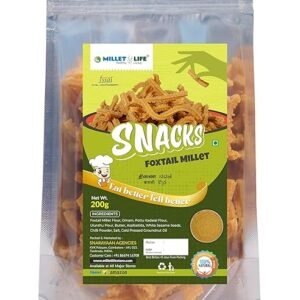 Millet Life Foxtail Millet Snacks 600g (3 * 200g) Tasty and Nutritious Chakli/Murukku