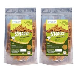 Millet Life Foxtail Millet Snacks 400g (2 * 200g) Tasty and Nutritious Chakli/Murukkus