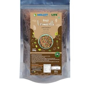 Millet Life Ragi Millet Vermicelli 600g (3 * 200g)  Pack of 3 Taste and Nutritious Millet Vermicelli 600g