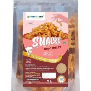 Millet Life Kodo Millet Snacks 600g (3 * 200g) Tasty and Nutritious Chakli/Murukku
